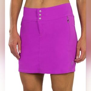 JoFit Purple/Pink in color Sporty Striped Golf Skort Size 10 Women's